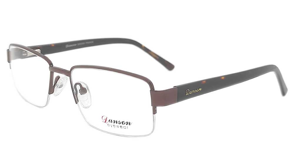 DS943-DBR : Danson-Deep Brown Eyeglasses Frame