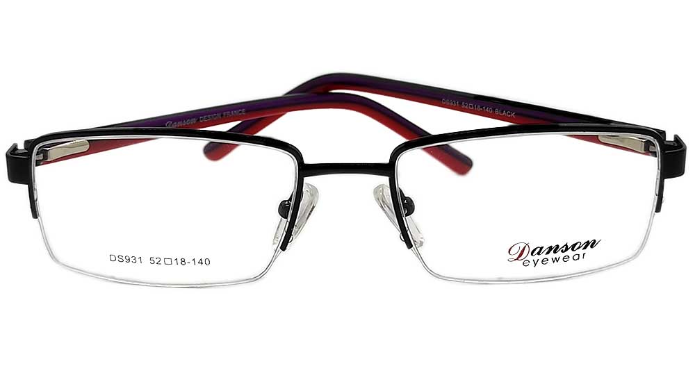 DS931-BLK : Danson-Black Eyeglasses Frame