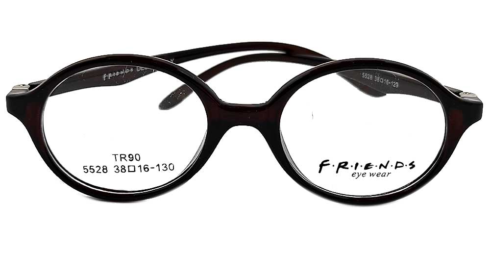 FR5528-DBR : Friends-Baby Round Shape Eyeglasses Frame