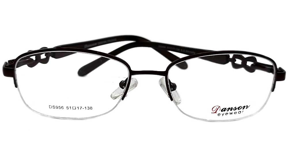 DS956-DBR : Danson-Deep Brown Eyeglasses Frame