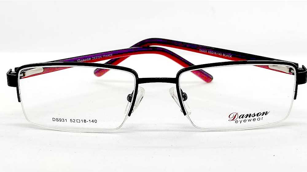 DS931-BLK : Danson-Black Eyeglasses Frame