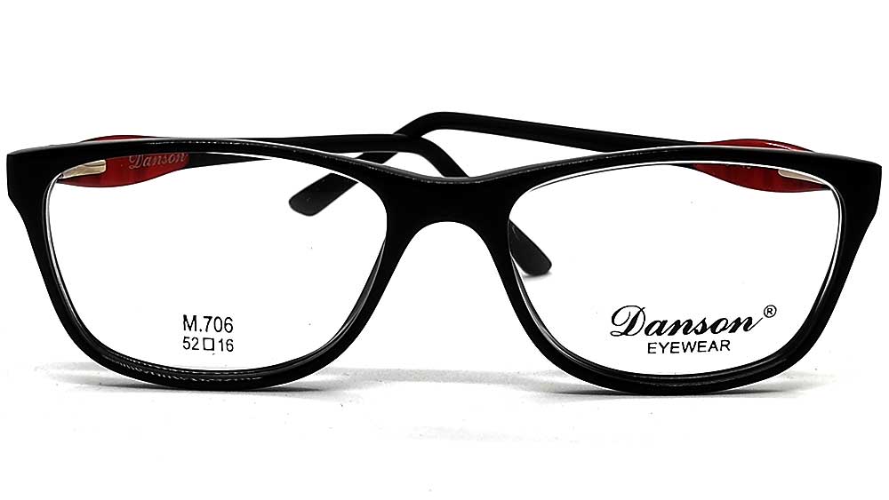 M706-BLK : Danson-Black Eyeglasses Frame