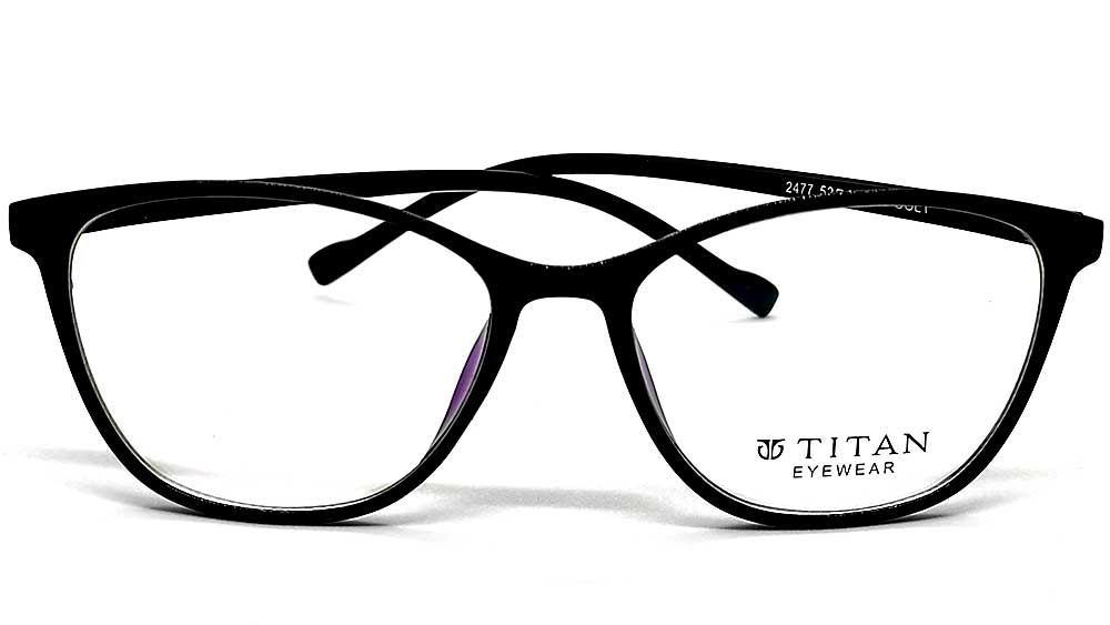T2477-BLK : Titan-Female Eyeglass Frame