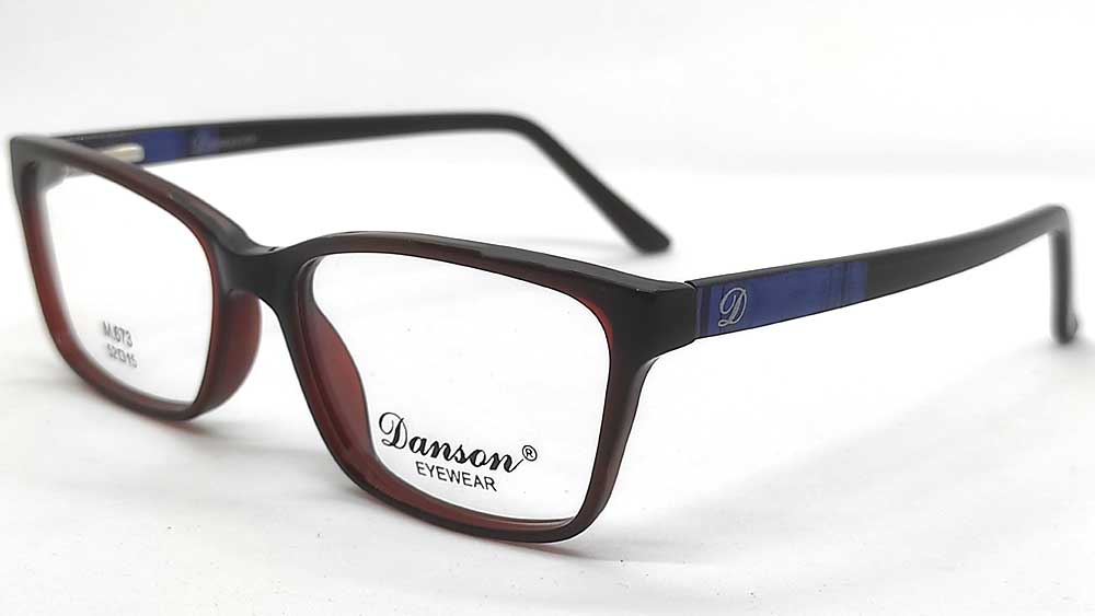 M673-DBR : Danson-Brown Eyeglasses Frame