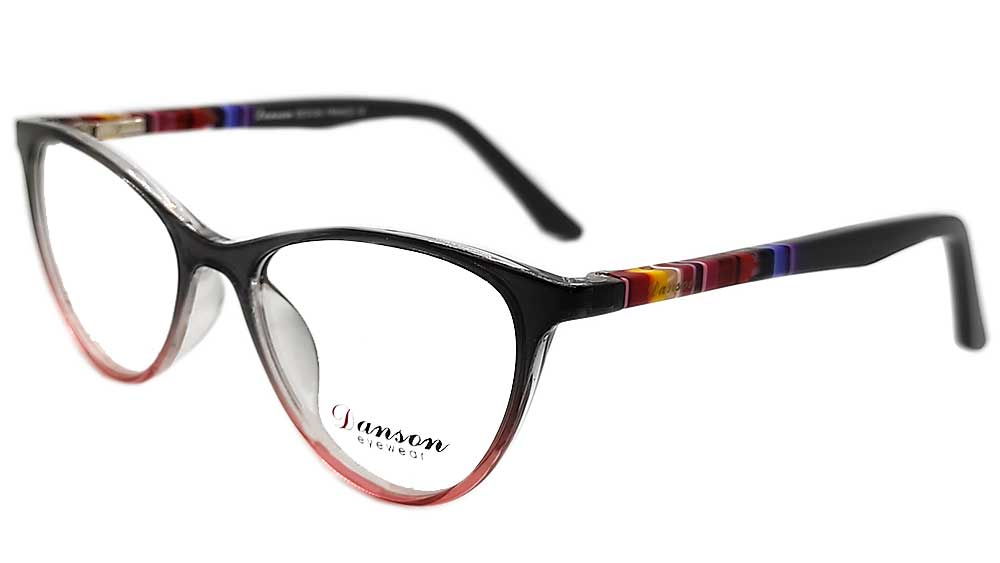 DA9001-GRPNK : Danson-Female Cats Eye Eyeglasses Frame