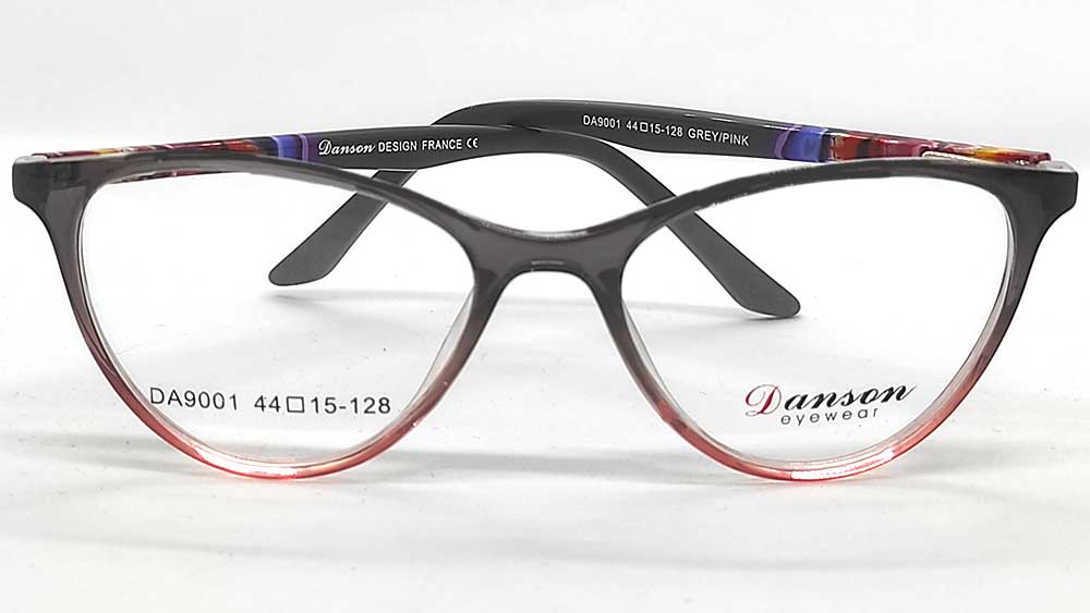 DA9001-GRPNK : Danson-Female Cats Eye Eyeglasses Frame