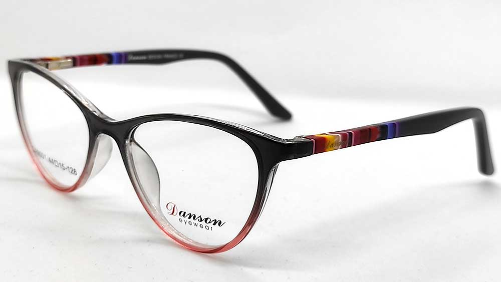 DA9001-GRPNK : Danson-Female Cats Eye Eyeglasses Frame