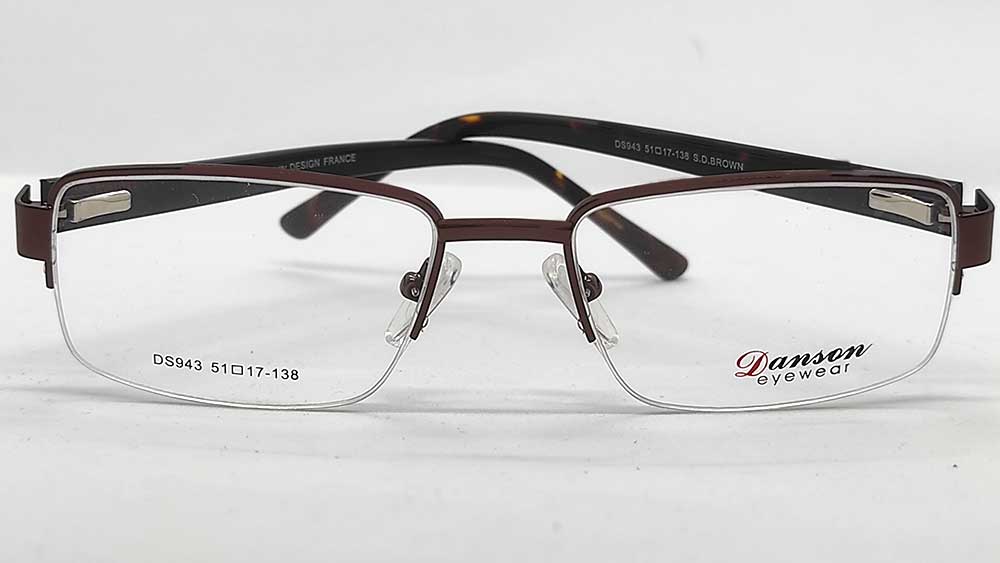 DS943-DBR : Danson-Deep Brown Eyeglasses Frame