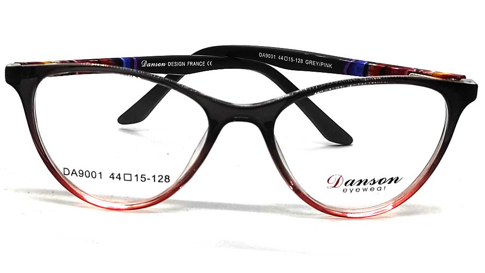DA9001-GRPNK : Danson-Female Cats Eye Eyeglasses Frame