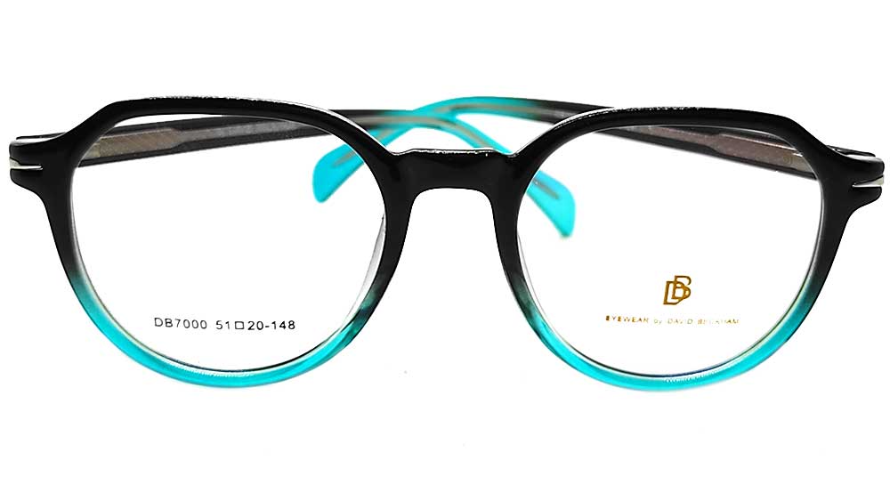 DB7000-BLKBLU - David Beckham-Female Eyeglasses Frame