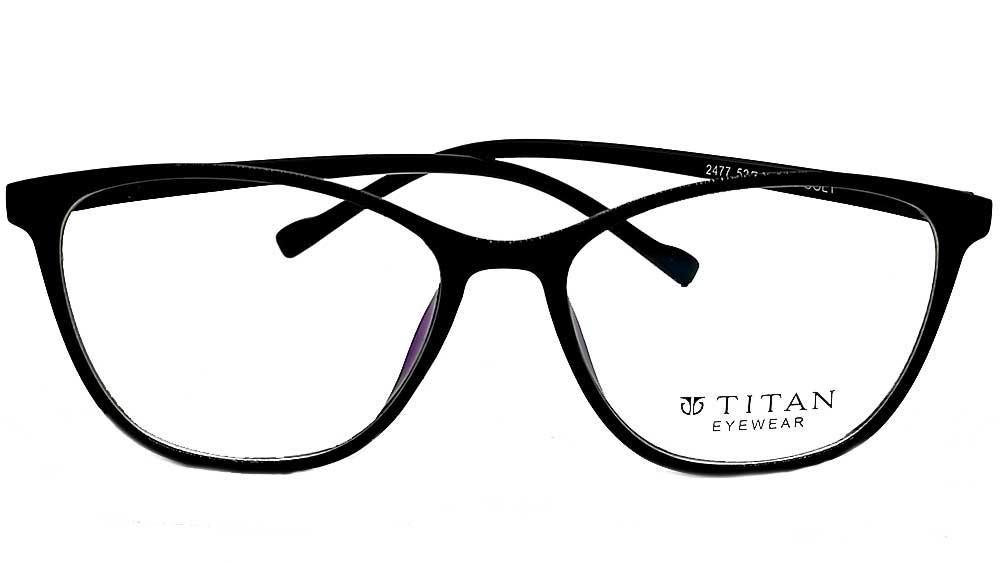 T2477-BLK : Titan-Female Eyeglass Frame