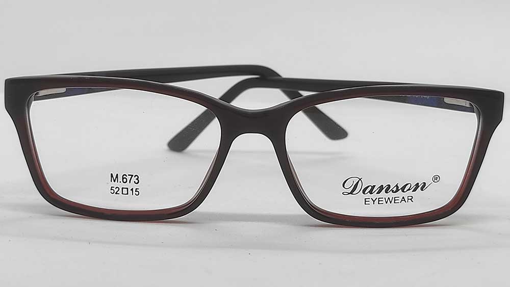 M673-DBR : Danson-Brown Eyeglasses Frame