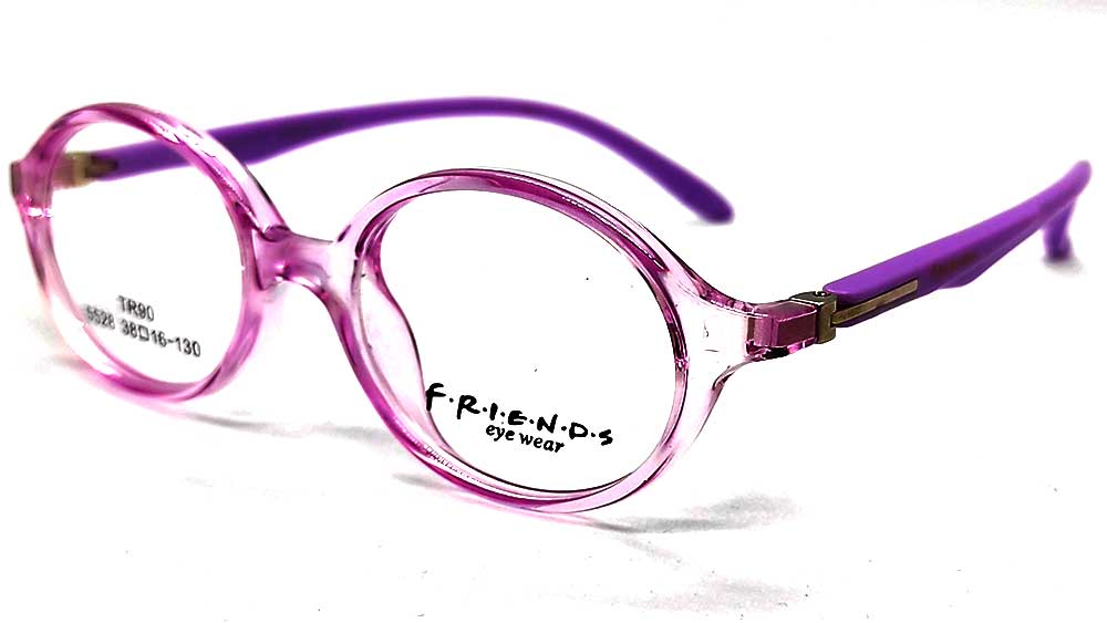 FR5528-LBLU : Friends-Baby Round Shape Eyeglasses Frame
