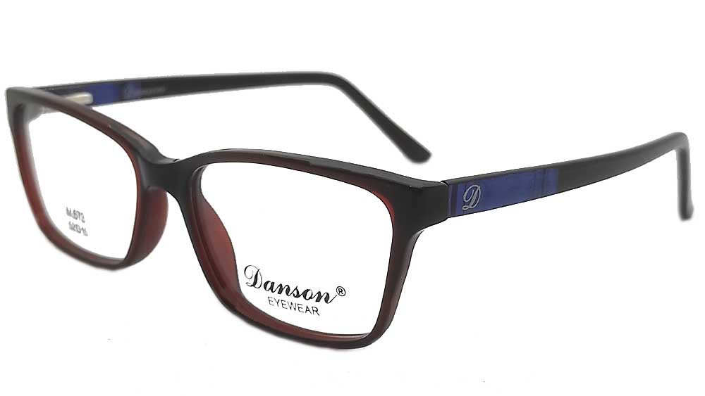 M673-DBR : Danson-Brown Eyeglasses Frame